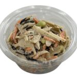 セブンイレブンのやみつきごぼうサラダを比較する。税込価格：214円、カロリー：178kcal、1円あたりカロリー：0.83kcal/円、たんぱく質：3.5g、1円あたりたんぱく質：0.02g/円、脂質：14.9g、炭水化物：9.1g、糖質：5.9g、食物繊維：3.2g、食塩相当量：1.7g。ごぼうをメイン具材にれんこん、人参、枝豆、ひじきを使用し、マヨネーズをベースにペッパーや生クリームを効かせたやみつきになる味わいに仕上げました。アレルギー：卵、乳、小麦。