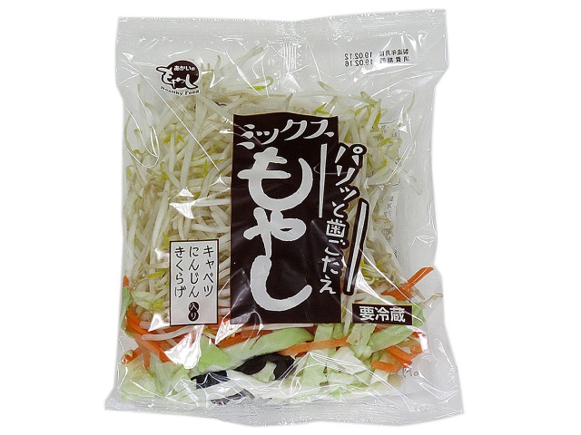 セブンイレブンの赤井 ミックスもやし。税込価格：108円。