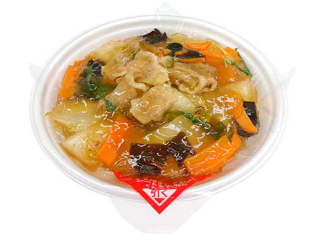 セブンイレブンのあんたっぷり五目中華丼を比較する。税込価格：689円、カロリー：491kcal、1円あたりカロリー：0.71kcal/円、たんぱく質：12.5g、1円あたりたんぱく質：0.02g/円、脂質：13.5g、炭水化物：81.5g、糖質：78g、食物繊維：3.5g、食塩相当量：4.6g。地区に馴染みのある餡がたっぷりかかった中華丼です。アレルギー：小麦。