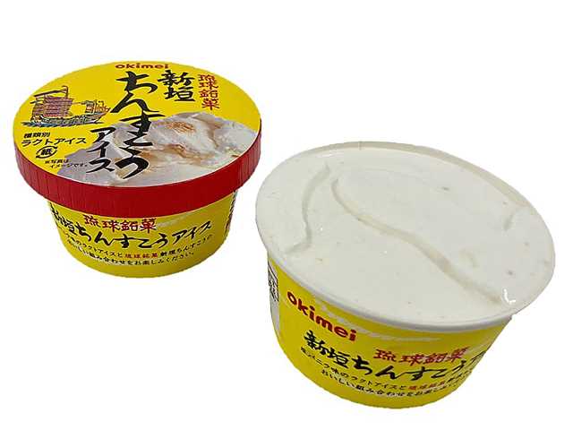 セブンイレブンの新垣ちんすこうアイスを比較する。税込価格：194円。アレルギー：乳、小麦。