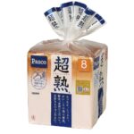 セブンイレブンのパスコ 超熟８枚スライスを比較する。税込価格：214円。アレルギー：乳、小麦。