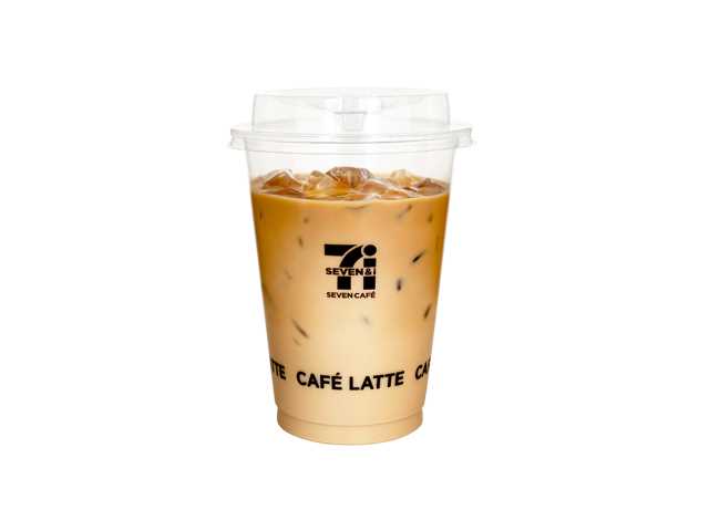 セブンイレブンの７カフェ アイスカフェラテＬを比較する。税込価格：340円、カロリー：107kcal、1円あたりカロリー：0.31kcal/円、たんぱく質：5.6g、1円あたりたんぱく質：0.02g/円、脂質：5.4g、炭水化物：9.1g、食塩相当量：0.2g。アレルギー：なし。