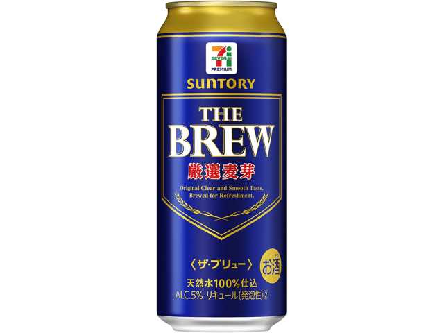 セブンイレブンの７プレミアム ザ・ブリュー ５００ｍｌを比較する。税込価格：231円、カロリー：44kcal、1円あたりカロリー：0.19kcal/円、たんぱく質：0.3g、1円あたりたんぱく質：0.01未満g/円、脂質：0g、炭水化物：3.3g、糖質：3.2g、食物繊維：0.1g、食塩相当量：0g。過去最大量の厳選麦芽使用による、しっかりとした麦のうまみ。