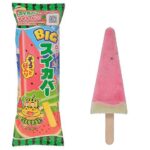 セブンイレブンのロッテ ＢＩＧ スイカバーを比較する。税込価格：140円。アレルギー：乳、小麦。