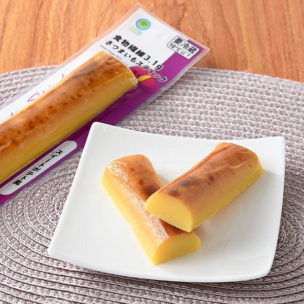 ファミリーマートの食物繊維3.1g さつまいもスティック スイートポテト風を比較する。税込価格：198円。焼き芋ペーストを食べやすくスティック状にしたワンハンド商品です。1本で3.1gの食物繊維が摂取できます。