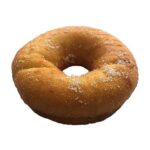 セブンイレブンのお店で揚げたシュガードーナツ。税込価格：140円、カロリー：229kcal、たんぱく質：4g、脂質：13.4g、炭水化物：23.6g、糖質：22.6g、食物繊維：1g、食塩相当量：0.4g。ふんわり食感のドーナツを、揚げたてで、グラニュー糖をまぶしてお召し上がり下さい。アレルギー：卵、乳、小麦 特定原材料に準ずる20品目: 大豆。
