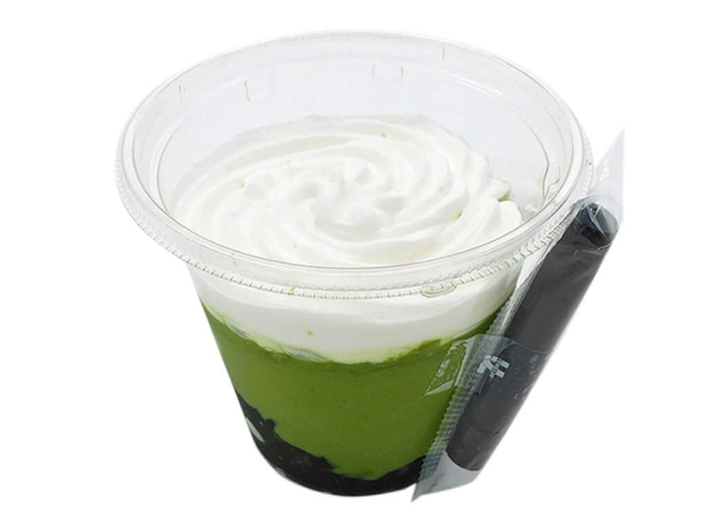 まぜまぜスイーツ 西尾の抹茶ラテ セブンイレブン 新感覚のスイーツ。とろっとした抹茶ミルクと、ぷるぷるとした弾力のあるわらび餅の、異なる食感を楽しめる商品。
