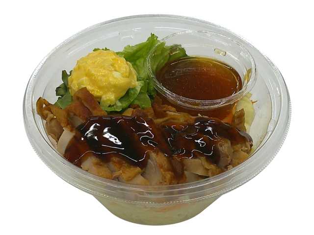 照り焼きチキンパスタサラダ たまごサラダ入り セブンイレブン 照り焼きチキンとたまごサラダを組み合わせたパスタサラダ。さっぱりとした柑橘系の和風ドレッシングをかけて食べる商品。