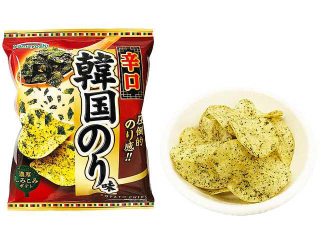 山芳 ポテトチップス 辛口韓国のり味 セブンイレブン 商品画像