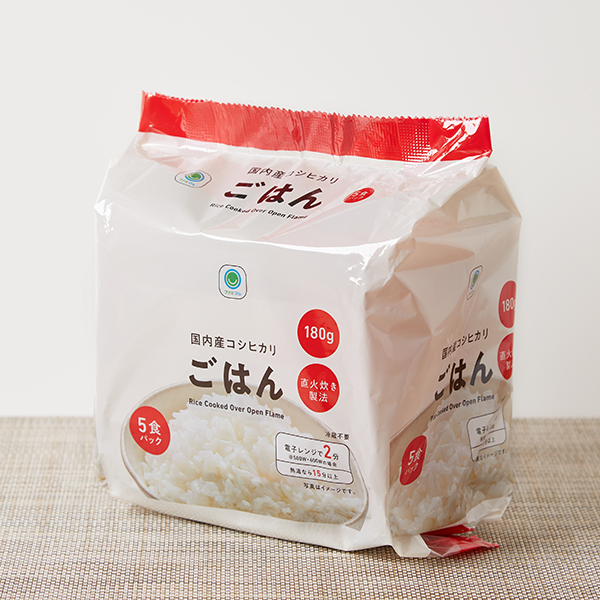 ファミリーマート 国内産コシヒカリごはん 180G 5食パック
