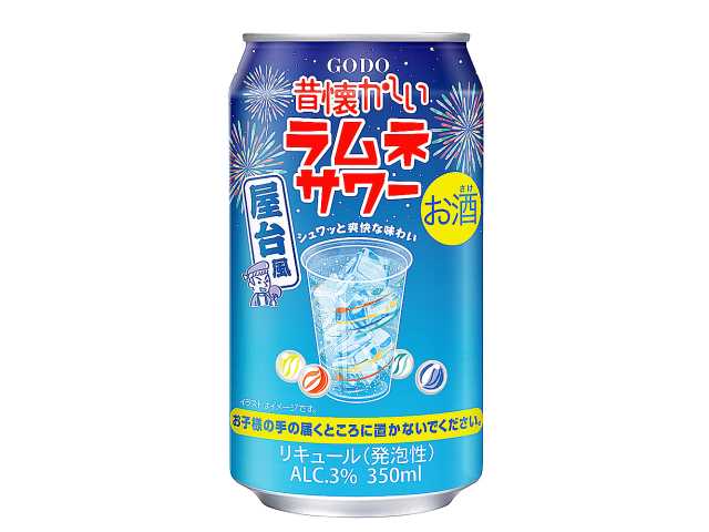昔懐かしい ラムネサワー３５０ｍｌ セブンイレブン 商品画像