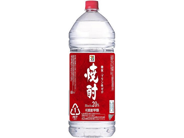 ７プレミアム 焼酎 ２０度 ４Ｌ セブンイレブン サトウキビ糖蜜を使ったアルコール度数20%のピュアな味わいの焼酎。