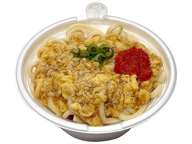 セブンイレブンのほっこり旨み明太かきたまうどんを比較する。税込価格：464円、カロリー：416kcal、1円あたりカロリー：0.90kcal/円、たんぱく質：18.6g、1円あたりたんぱく質：0.04g/円、脂質：5.5g、炭水化物：73.9g、糖質：71.9g、食物繊維：2g、食塩相当量：5.7g。明太子のコクと旨みをふんわり玉子で包み込んだ、やさしい口どけの明太かきたまうどんです。アレルギー：卵、小麦。