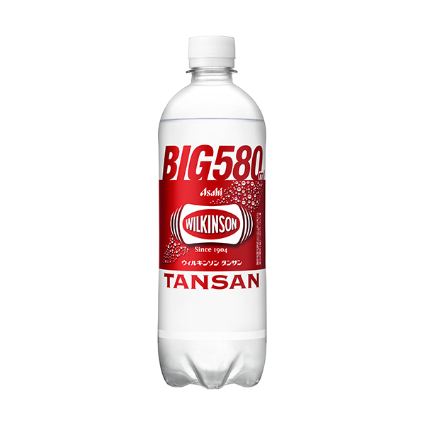 ファミリーマートのウィルキンソン タンサン 580ml。税込価格：129円。大容量580mlサイズの本格炭酸水です。 磨き抜かれた水と強めの炭酸から生まれる爽快感、キレの良いすっきりとした味わいが特徴です。 ［ファミリーマート限定］。