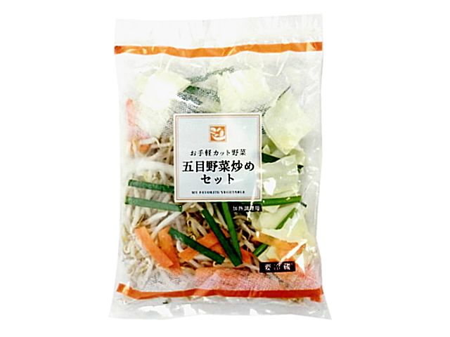 セブンイレブンの五目野菜炒めセット。税込価格：156円。