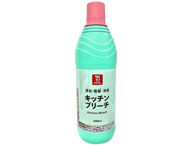 セブンイレブンの７ＴＰキッチンブリーチ ６００ｍｌ。税込価格：97円。