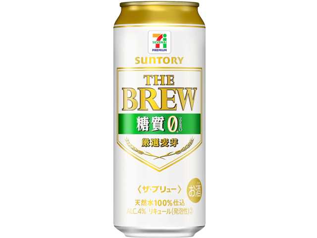 セブンイレブンの７Ｐ ザ・ブリュー 糖質ゼロ ５００ｍｌを比較する。税込価格：231円、カロリー：28kcal、1円あたりカロリー：0.12kcal/円、たんぱく質：0.3g、1円あたりたんぱく質：0.01未満g/円、脂質：0g、炭水化物：2.2g、食塩相当量：0g。厳選麦芽使用による、麦のうまみを引き出した糖質0。