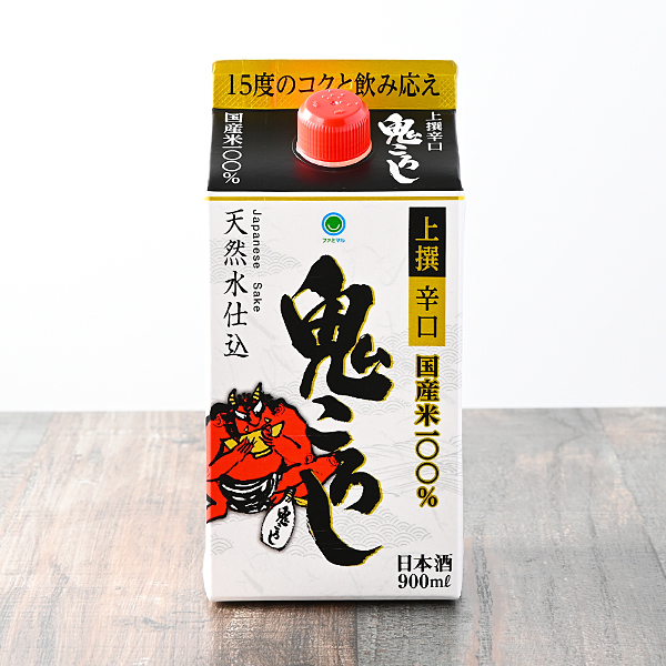 ファミリーマートの上撰 辛口 鬼ころし 900mlを比較する。税込価格：548円。厳選した国産米を100%使用し、天然水で醸造した日本酒です。 酸味と甘味のバランスがとれた、飲み飽きしない辛口でキレのある味わいが特徴です。 【アルコール度数：15%】。