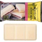 セブンイレブンの７プレミアムゴールド 金のアイスあずき最中を比較する。税込価格：322円、カロリー：317kcal、1円あたりカロリー：0.98kcal/円、たんぱく質：3.8g、1円あたりたんぱく質：0.01g/円、脂質：12.7g、炭水化物：48g、糖質：45.6g、食物繊維：2.4g、食塩相当量：0.1g。クリームの配合を変更し、よりあずき本来の風味が引き立つ仕立てに改良しました。アレルギー：乳、小麦。