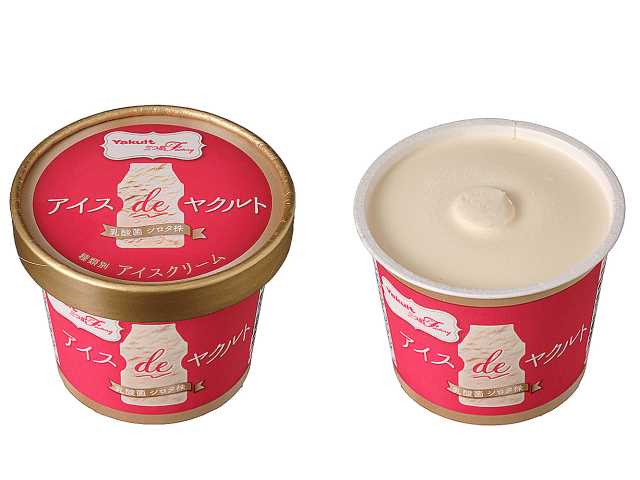 セブンイレブンのヤクルト アイス ｄｅ ヤクルトを比較する。税込価格：362円。アレルギー：乳。
