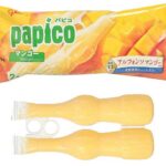 セブンイレブンのグリコ パピコ マンゴーを比較する。税込価格：205円。
