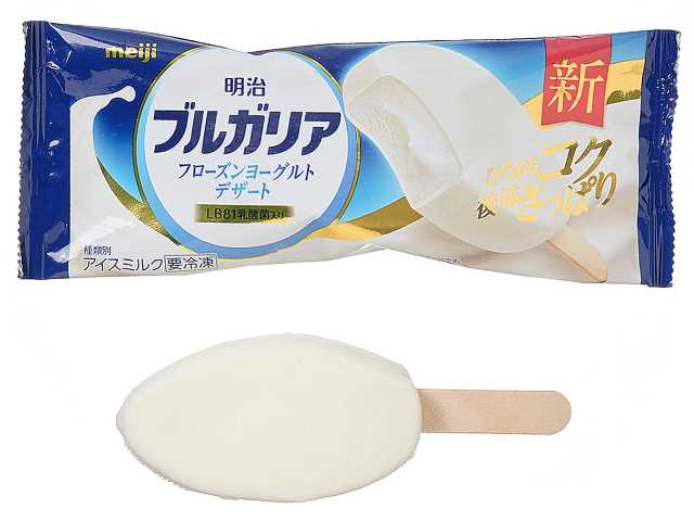 セブンイレブンの明治ブルガリア ヨーグルトデザートを比較する。税込価格：194円。アレルギー：乳。