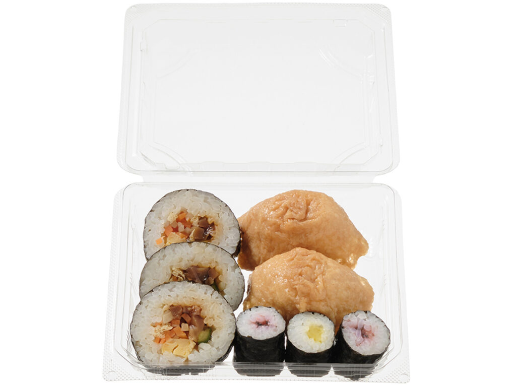 セブンイレブンの助六寿司を比較する。税込価格：475円、カロリー：352kcal、1円あたりカロリー：0.74kcal/円、たんぱく質：9.2g、1円あたりたんぱく質：0.02g/円、脂質：4.5g、炭水化物：70.4g、糖質：66.7g、食物繊維：3.7g、食塩相当量：4g。太巻３巻といなり寿司２個、細巻３巻を詰合せた助六寿司です。アレルギー：卵、小麦。