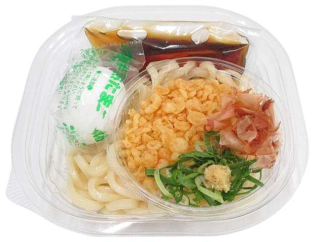 セブンイレブンの冷し温玉ぶっかけうどん焼津産かつお節添えの商品画像