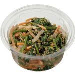 ほうれん草の胡麻和え セブンイレブン コクのある練りごまと香りの良いいりごま、すりごまを旨みのあるだしと組み合わせて風味良く仕上げた胡麻和え。
