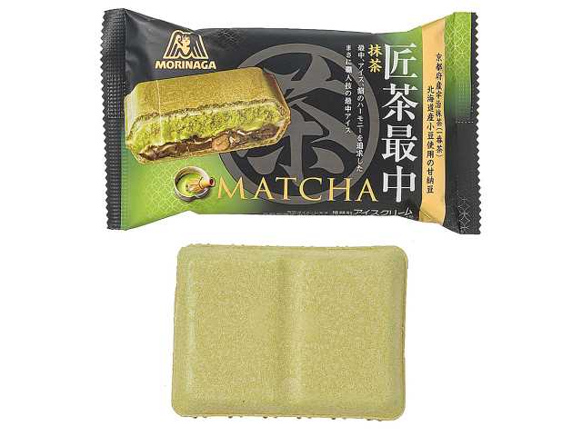 セブンイレブンの森永製菓 匠茶最中を比較する。税込価格：376円。アレルギー：乳、小麦。
