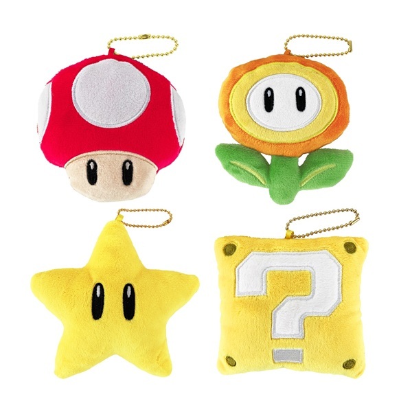スーパーマリオ　ダイカットコインケース ファミリーマート ゲームに登場するアイテムのダイカットコインケース。ボールチェーン付きの仕様。
【本体サイズ】
約W100mm×H100mm×D50mm