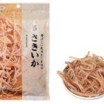 セブンイレブンの７プレミアム さきいか ４０ｇを比較する。税込価格：473円、カロリー：114kcal、1円あたりカロリー：0.24kcal/円、たんぱく質：19.8g、1円あたりたんぱく質：0.04g/円、脂質：0.2g、炭水化物：8.5g、糖質：8.4g、食物繊維：0.1g、食塩相当量：2.1g。アカイカを使用し、噛み切りやすく柔らかい食感に仕上げています。アレルギー：なし。