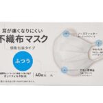 セブンイレブンの７ＰＬ不織布マスク ふつう ４０枚入を比較する。税込価格：897円。