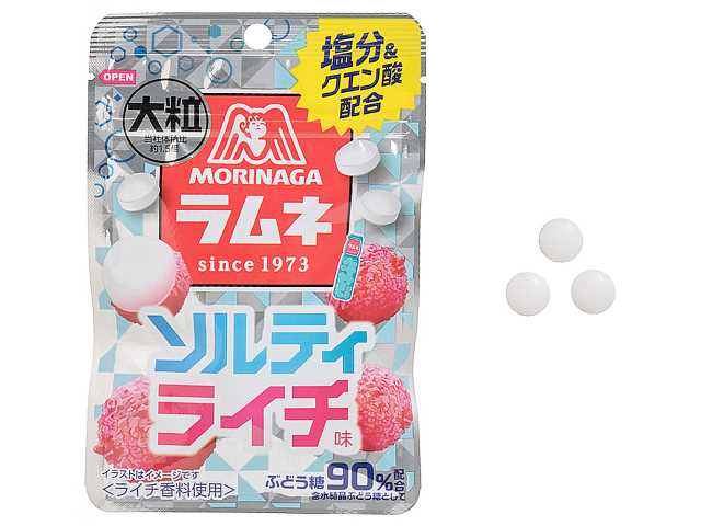 森永 大粒ラムネ ソルティライチ セブンイレブン 商品画像