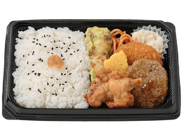 セブンイレブンのお好みおかず弁当を比較する。税込価格：538円、カロリー：611kcal、1円あたりカロリー：1.14kcal/円、たんぱく質：20.6g、1円あたりたんぱく質：0.04g/円、脂質：18.6g、炭水化物：92.7g、糖質：87.8g、食物繊維：4.9g、食塩相当量：3.2g。人気のおかずをいろいろ盛り込んだ定番の幕の内仕立てのお弁当です。アレルギー：卵、乳、小麦。