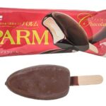 セブンイレブンの森永 パルム チョコレートを比較する。税込価格：194円。アレルギー：卵、乳。