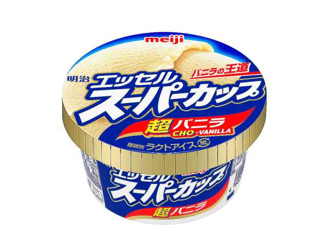 セブンイレブンの明治 エッセル 超バニラを比較する。税込価格：194円。アレルギー：卵、乳。