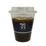 セブンイレブンの７カフェ 水素焙煎コーヒーアイスＲ。税込価格：168円、カロリー：6kcal、たんぱく質：0.4g、脂質：0g、炭水化物：1.1g、糖質：0.9g、食物繊維：0.2g、食塩相当量：0g。