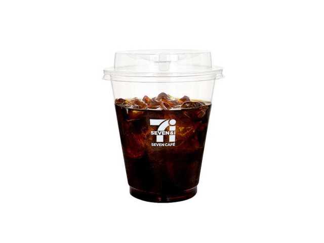 セブンイレブンのセブンカフェ アイスコーヒーＲ。税込価格：140円、カロリー：9kcal、たんぱく質：0.5g、脂質：0g、炭水化物：1.6g、糖質：1.4g、食物繊維：0.2g、食塩相当量：0g。アレルギー：なし。