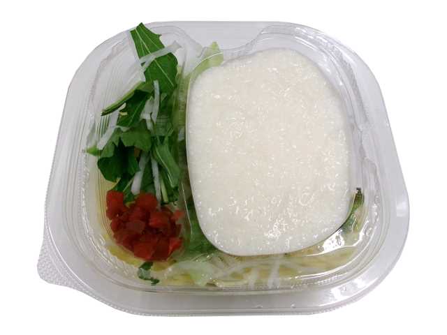 セブンイレブンのだし香るねばりっこパスタサラダを比較する。税込価格：430円、カロリー：292kcal、1円あたりカロリー：0.68kcal/円、たんぱく質：9.8g、1円あたりたんぱく質：0.02g/円、脂質：3.1g、炭水化物：58g、糖質：54.4g、食物繊維：3.6g、食塩相当量：3.2g。ねばりの強い鳥取県産ねばりっこを使用したパスタサラダです。昆布や鰹のだしが効いたドレッシングで、カリカリ梅を入れることで最後までおいしく食べられるサラダです。アレルギー：小麦。