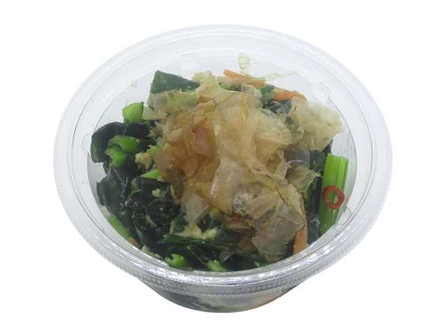 セブンイレブンのやみつき無限こまツナ 広島県産小松菜使用を比較する。税込価格：300円、カロリー：94kcal、1円あたりカロリー：0.31kcal/円、たんぱく質：5.5g、1円あたりたんぱく質：0.02g/円、脂質：6.1g、炭水化物：5.2g、糖質：3.3g、食物繊維：1.9g、食塩相当量：1.5g。広島県産の小松菜とツナをごま油で和えた副菜にもおつまみにもなる商品です。アレルギー：小麦。