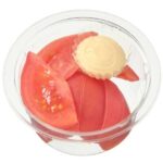冷やしトマト マヨネーズ入り セブンイレブン 旬のトマトを使用したおつまみ仕立てのカップデリです。たっぷりのトマトにお好みでマヨネーズをつけてお召し上がりください。