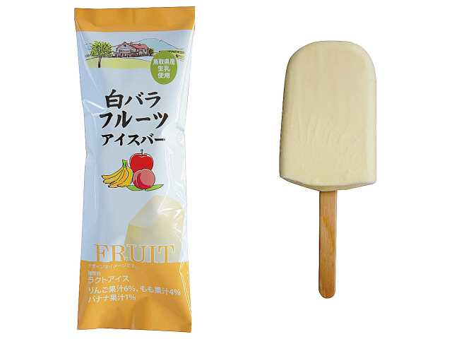 セブンイレブンの大山 白バラフルーツ アイスバーを比較する。税込価格：184円。アレルギー：乳。