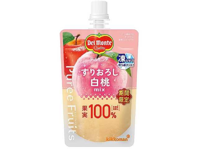 デルモンテ ピュレフルーツ 白桃ミックス セブンイレブン 商品画像