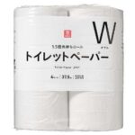 セブンイレブンの７ＴＰリサイクルトイレットペーパーダブル４Ｒを比較する。税込価格：185円。
