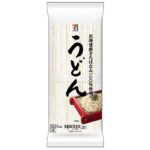 セブンイレブンの７プレミアム うどん ３６０ｇ。税込価格：214円。北海道産きたほなみを１００％使用した小麦の香りが引き立つ、コシ、つるみが引き立つ干しうどんです。アレルギー：小麦。