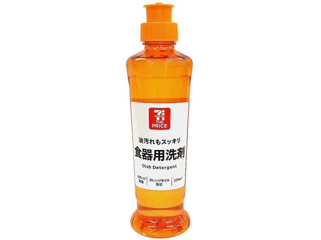 セブンイレブンの７ＴＰ食器用洗剤 本体 ２２０ｍｌ。税込価格：108円。