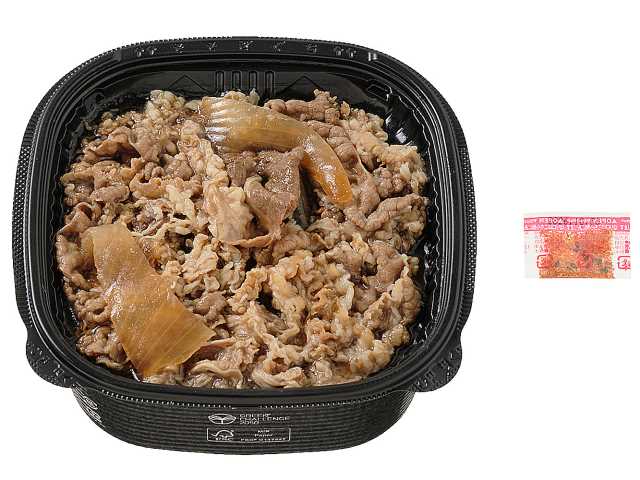 つゆまで旨い 牛丼 セブンイレブン だしを効かせた割下でふんわりと煮込んだ牛肉を楽しめる丼ぶりです。