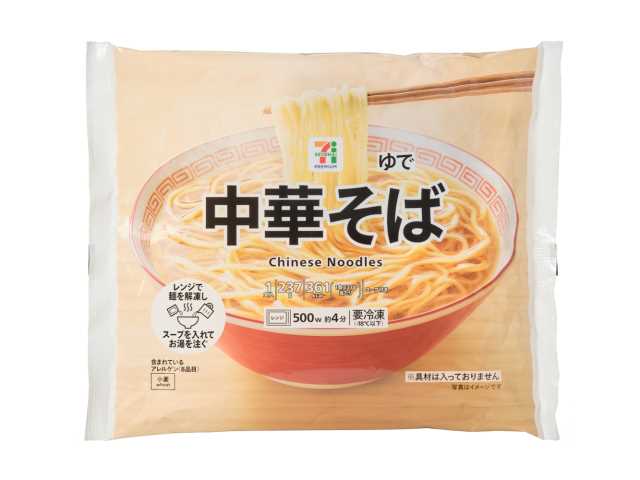 セブンイレブンの７プレミアム 中華そばを比較する。税込価格：214円、カロリー：361kcal、1円あたりカロリー：1.69kcal/円、たんぱく質：11.4g、1円あたりたんぱく質：0.05g/円、脂質：5.5g、炭水化物：67.5g、糖質：65.4g、食物繊維：2.1g、食塩相当量：7.2g。あっさりと食べやすく、煮干しが香るなつかしい味わいの中華そばです。アレルギー：小麦。