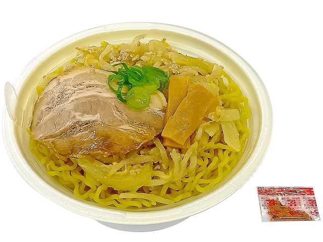 越後みそ仕立てまろやかにんにく味噌ラーメン セブンイレブン 越後みそとにんにくを使用し、まろやかに仕上げた味噌ラーメンです。